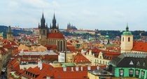 Prague Czech Republic from the Powder Tower 