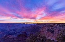 Pre Sunrise Color at the Grand Canyon AZ USA 