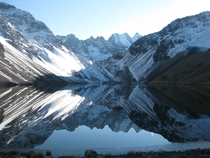 Pre-sunrise reflections - Juri Quta Cordillera Real Bolivia 