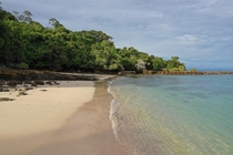 Quiet beach at Contadora Island Panama 