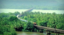 Rail Bridges on Konkan Railway in western India 
