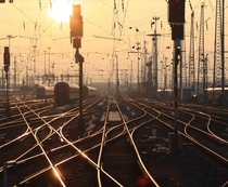 Railroad Switches at Frankfurt Central Station 