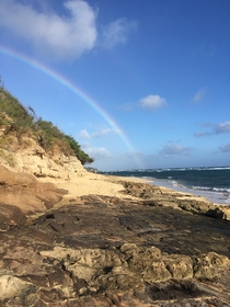 Rainbow beach in Honolulu 