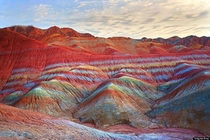 Rainbow Mountains In Chinas Danxia Landform  by GOLDEN DRAGON YIN-YANG