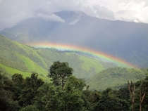 Rainbow near Indias border with China