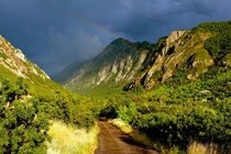 Rainbow over Little Cottonwood Canyon Utah 