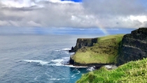 Rainbow over the Cliffs of Moher County Clare Ireland 
