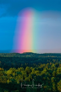 Rainbow Pillar in Tampere Finland - 