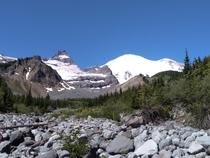 Rainier and Little Tahoma from Frying Pan Creek 