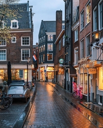Rainy evening in Amsterdam