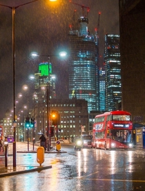 Rainy night in London