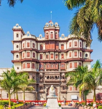 Rajwada at Indore India an th century palace built as the residence of the Holkar dynasty