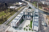 Rare birds-eye view of the German Federal Chancellery 