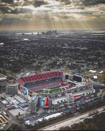Raymond James Stadium ready for The Super Bowl with the city behind it Tampa FL