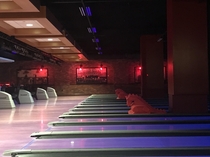 Recently abandoned bowling alley