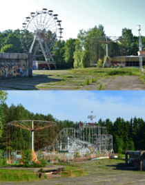 Recently demolished soviet amusement park