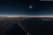 Recently featured as NASAs Astronomy Picture of the Day this amazing capture by Ben Cooper of LaunchPhotographycom shows the total solar eclipse that occurred on November   from  ft over the Atlantic 