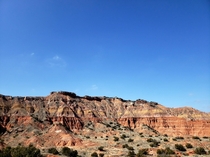 Red clay in Southwest US Palo Duro State Park Canyon TX 