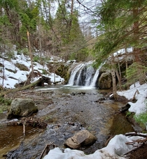 Red Rock Falls with a bit of snow Oakhurst CA USA 