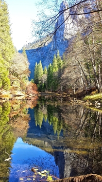 Reflection - Eagle Creek Yosemite Valley CA 