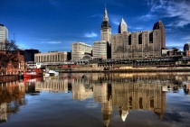 Reflection of Cleveland USA 