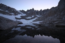 Reflections at Trail Camp Pond Mount Whitney 
