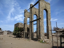 Remains of Dhanuskhodi Railway StationTamil Nadu India