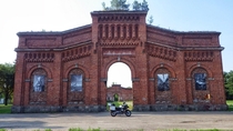 Remnants of an abandoned warehouse Klaipeda Lithuania 