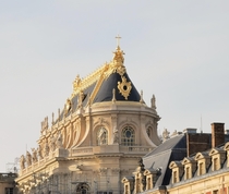 Renovated gold roof of the Royal Chapel - Palace of Versailles France
