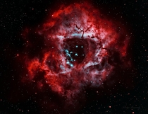 Reprocess of Rosette Nebula in HOO