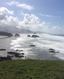 Rewarding view from Ecola State Park Oregon 