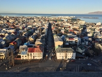 Reykjavik from clock tower   x 