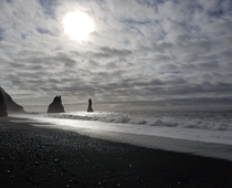Reynisfjara Beach Iceland Sept  