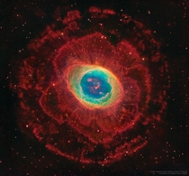 Rings around the Ring Nebula  light-years away towards constellation Lyra by Hubble ST