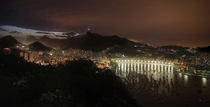 Rio de Janeiro at Night from Morro da Urca  by Francisco Marty