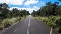 Road abandoned after an earthquake Hawaii Volcanoes National Park 