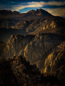 Rocky mountains during sunset Armenia 