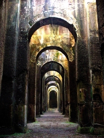 Roman cistern of Augustan age known as piscina mirabilis Bacoli Napoli 