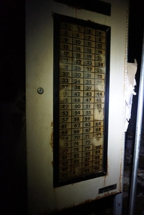 Room numbers in an abandoned hospital New Orleans sorry for low quality 