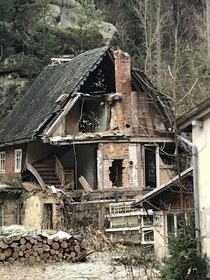 Rotted House in national park near German-Czech border