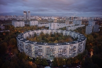 Round buildings in Moscow Russia Built in 