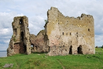 Ruins of Toolse Castle in Kunda Estonia built by the Livonian Order of knights in  