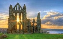 Ruins of Whitby Abbey Monastery North Yorkshire England 