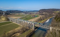 Saane viaduct in Switzerland