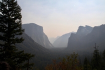 Sadly the smoke set in on the last day of our trip to Yosemite but at least the weather was good 