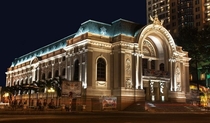 Saigon Opera House at night 