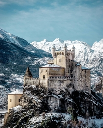 Saint Pierre in Aosta Italy A perfect winter castle