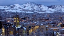 Salt Lake City in winter 