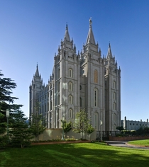 Salt Lake Temple in Utah USA