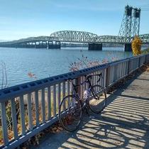 Same bridge different angle beautiful day for a bike ride
